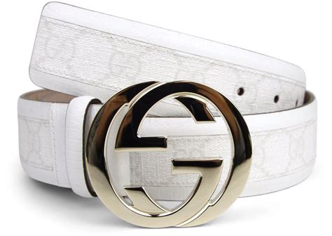 gucci belt white ebay|real white gucci belt.